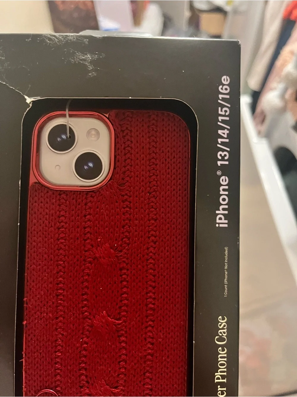 Red Sweater Phone Case for iPhone 13/14/15/16e